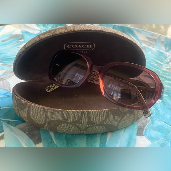 Coach Jackie S420 Burgundy Sunglasses | Vintage - Picture 7 of 7